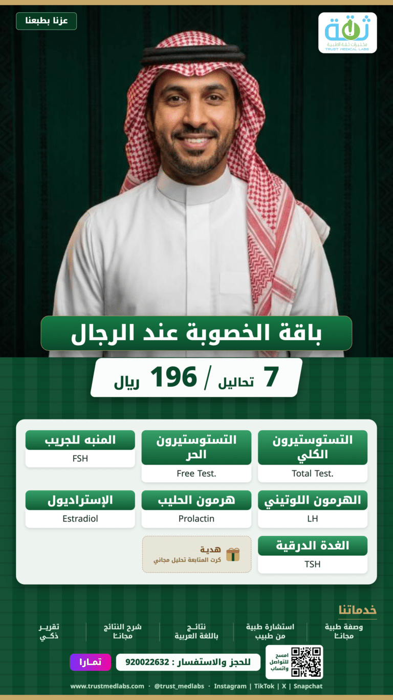 باقة الخصوبة عند الرجال — عرض اليوم الوطني ٩٦ من مختبرات ثقة الطبية